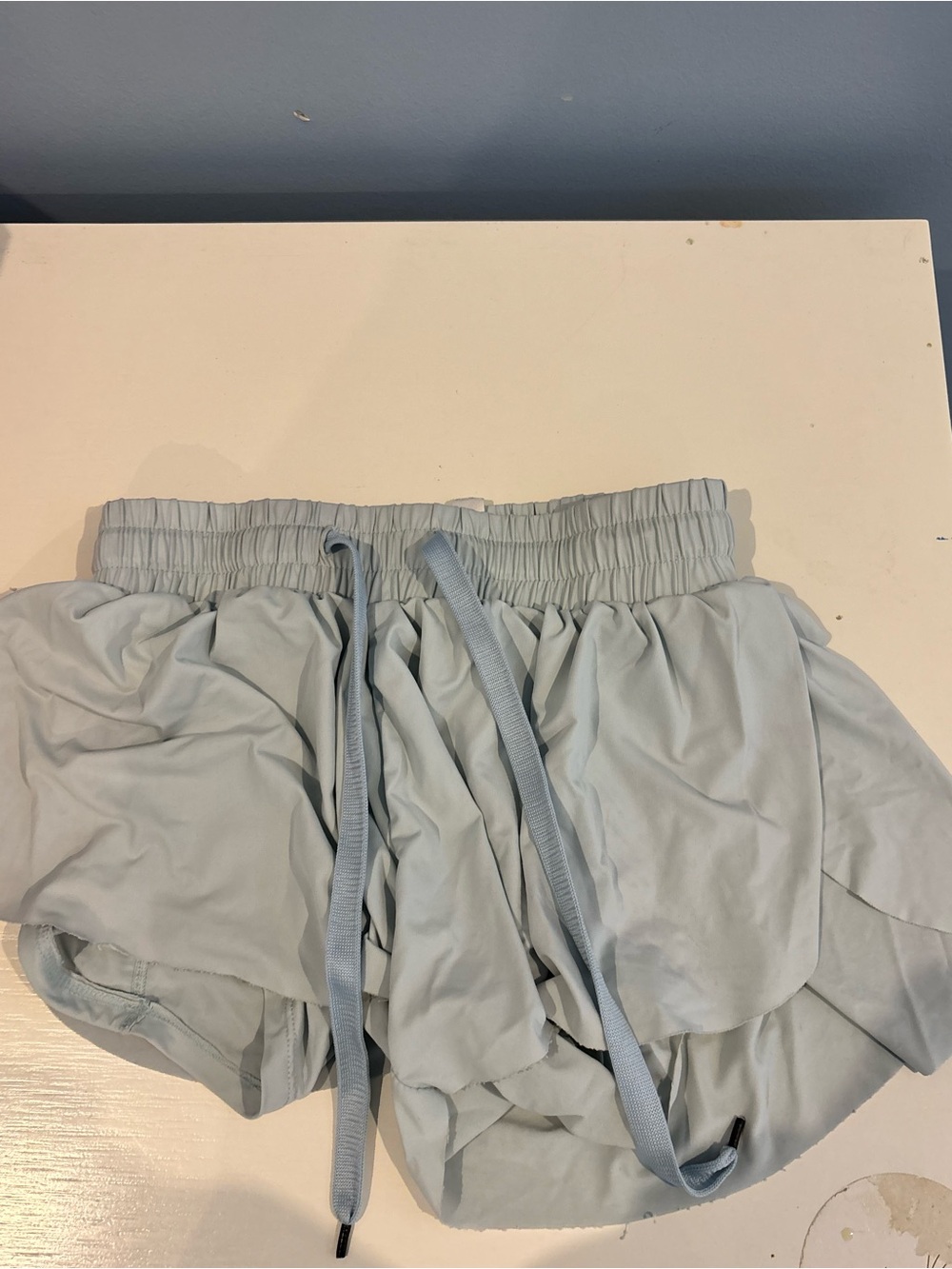 Amazon Light Blue Kids Athletic Shorts with Drawstring